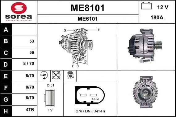 SNRA ME8101 - Alternator www.molydon.hr