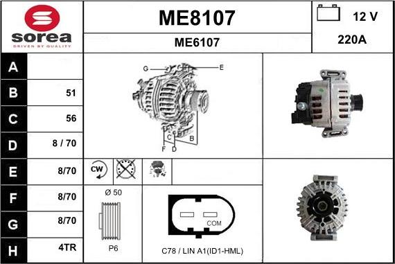 SNRA ME8107 - Alternator www.molydon.hr