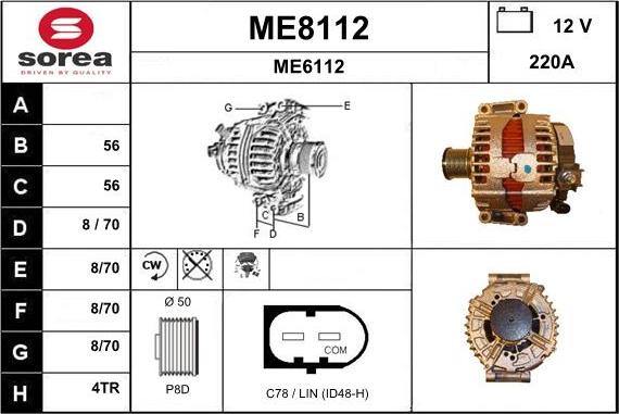 SNRA ME8112 - Alternator www.molydon.hr