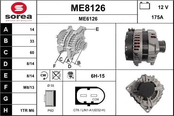 SNRA ME8126 - Alternator www.molydon.hr