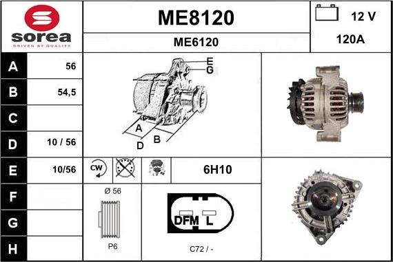 SNRA ME8120 - Alternator www.molydon.hr