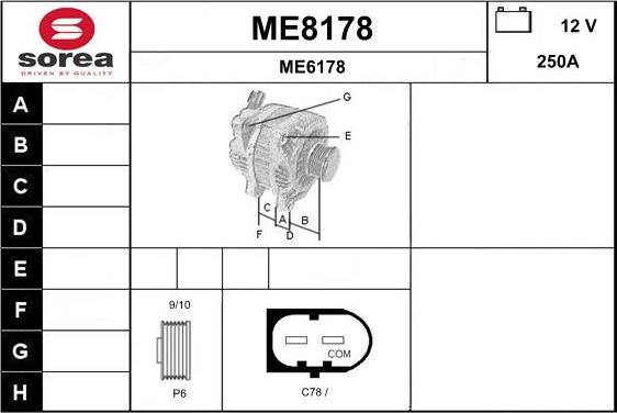 SNRA ME8178 - Alternator www.molydon.hr