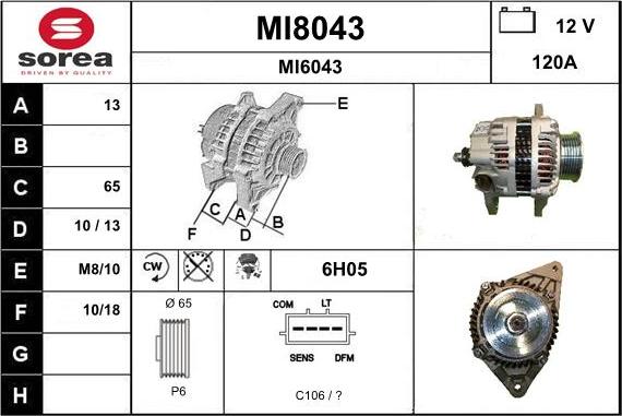 SNRA MI8043 - Alternator www.molydon.hr