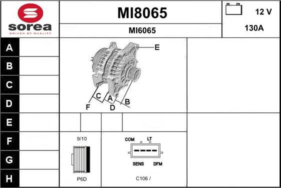 SNRA MI8065 - Alternator www.molydon.hr