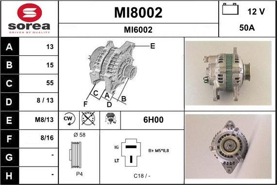 SNRA MI8002 - Alternator www.molydon.hr