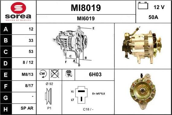 SNRA MI8019 - Alternator www.molydon.hr