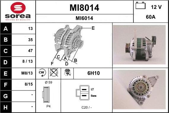 SNRA MI8014 - Alternator www.molydon.hr