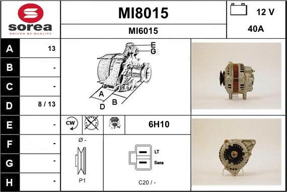 SNRA MI8015 - Alternator www.molydon.hr