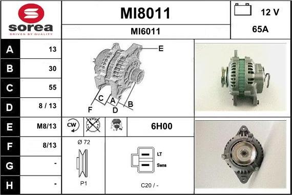 SNRA MI8011 - Alternator www.molydon.hr