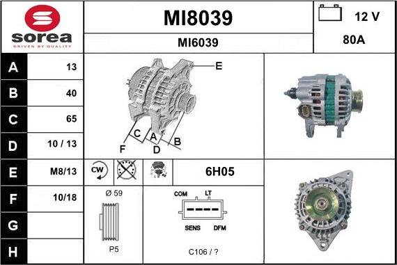 SNRA MI8039 - Alternator www.molydon.hr