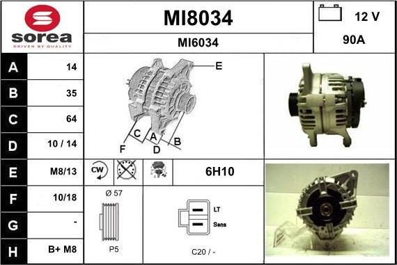 SNRA MI8034 - Alternator www.molydon.hr