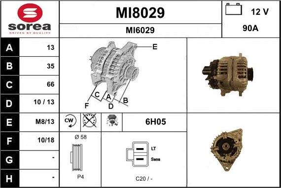 SNRA MI8029 - Alternator www.molydon.hr