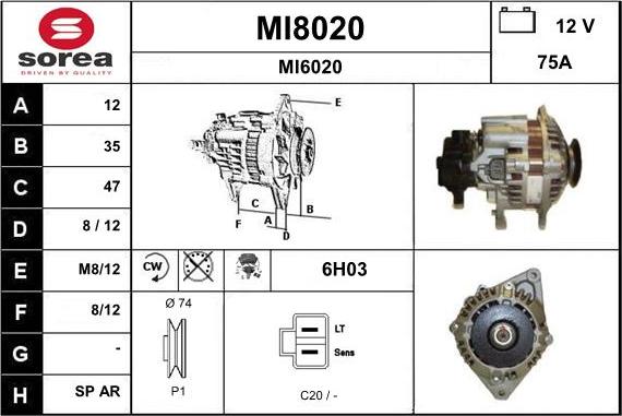 SNRA MI8020 - Alternator www.molydon.hr