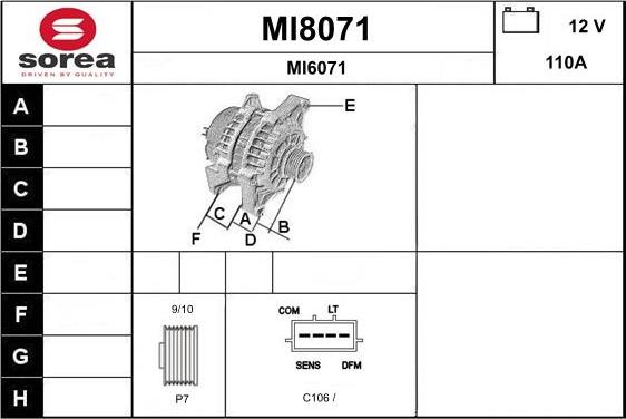 SNRA MI8071 - Alternator www.molydon.hr