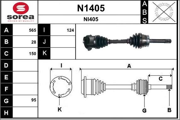 SNRA N1405 - Pogonska osovina www.molydon.hr