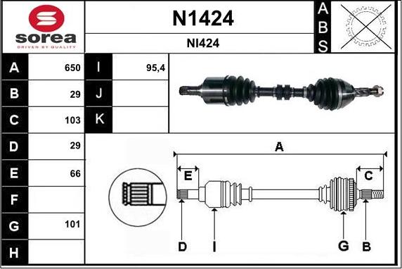 SNRA N1424 - Pogonska osovina www.molydon.hr