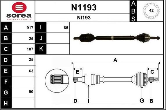 SNRA N1193 - Pogonska osovina www.molydon.hr