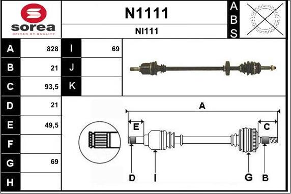 SNRA N1111 - Pogonska osovina www.molydon.hr