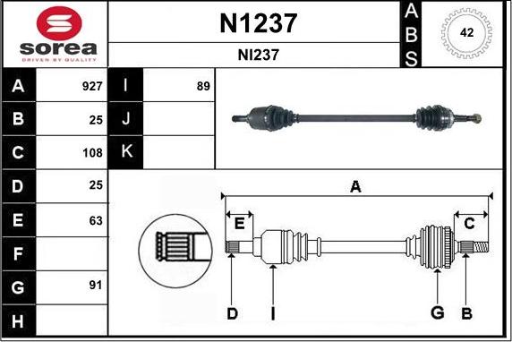 SNRA N1237 - Pogonska osovina www.molydon.hr