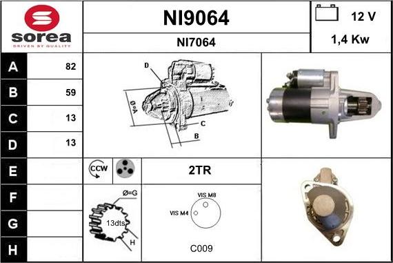 SNRA NI9064 - Starter www.molydon.hr