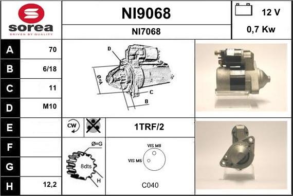 SNRA NI9068 - Starter www.molydon.hr