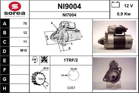 SNRA NI9004 - Starter www.molydon.hr