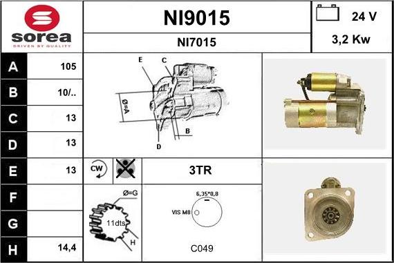 SNRA NI9015 - Starter www.molydon.hr