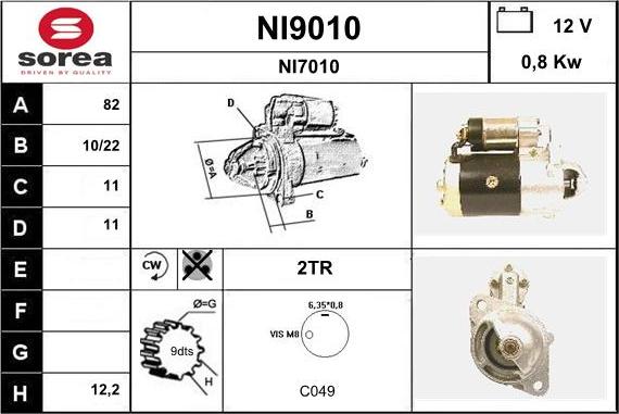 SNRA NI9010 - Starter www.molydon.hr