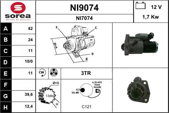 SNRA NI9074 - Starter www.molydon.hr