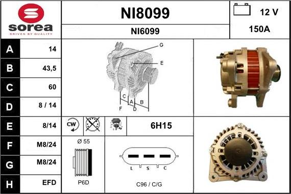 SNRA NI8099 - Alternator www.molydon.hr