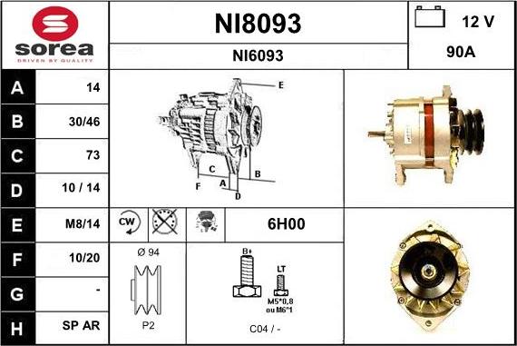 SNRA NI8093 - Alternator www.molydon.hr