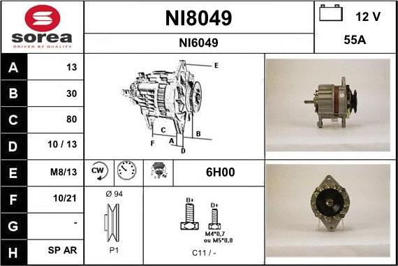 SNRA NI8049 - Alternator www.molydon.hr