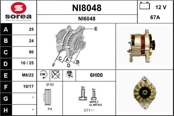 SNRA NI8048 - Alternator www.molydon.hr