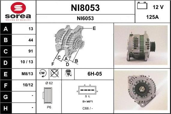 SNRA NI8053 - Alternator www.molydon.hr