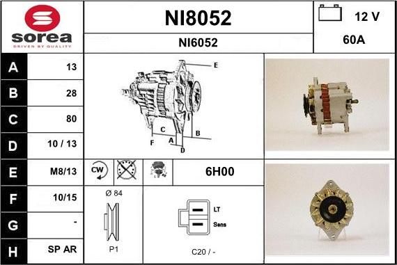 SNRA NI8052 - Alternator www.molydon.hr