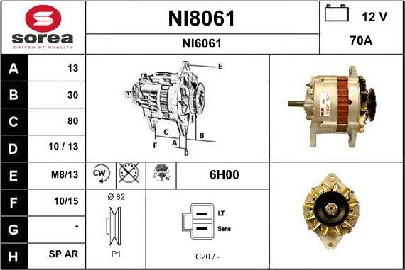 SNRA NI8061 - Alternator www.molydon.hr