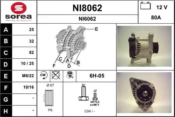 SNRA NI8062 - Alternator www.molydon.hr