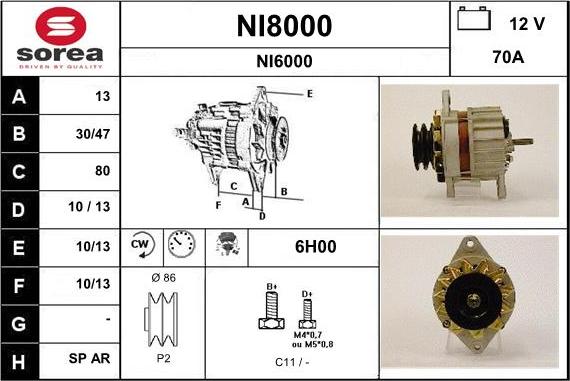 SNRA NI8000 - Alternator www.molydon.hr