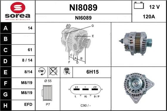 SNRA NI8089 - Alternator www.molydon.hr