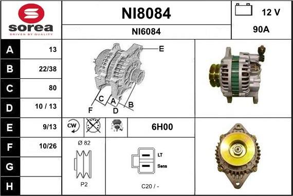 SNRA NI8084 - Alternator www.molydon.hr