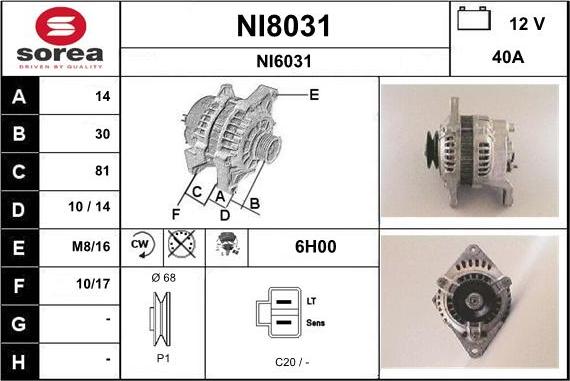 SNRA NI8031 - Alternator www.molydon.hr