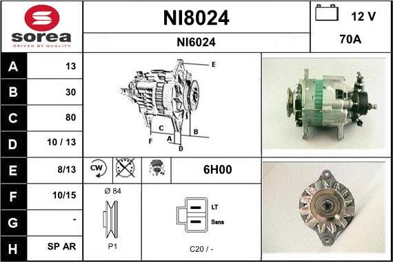 SNRA NI8024 - Alternator www.molydon.hr