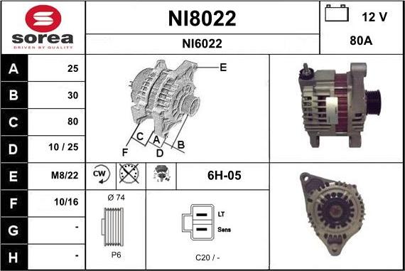 SNRA NI8022 - Alternator www.molydon.hr