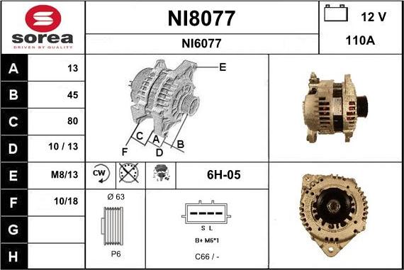 SNRA NI8077 - Alternator www.molydon.hr