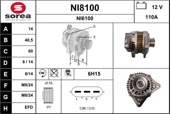 SNRA NI8100 - Alternator www.molydon.hr