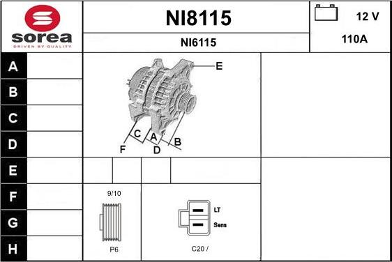 SNRA NI8115 - Alternator www.molydon.hr