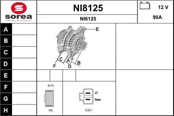 SNRA NI8125 - Alternator www.molydon.hr