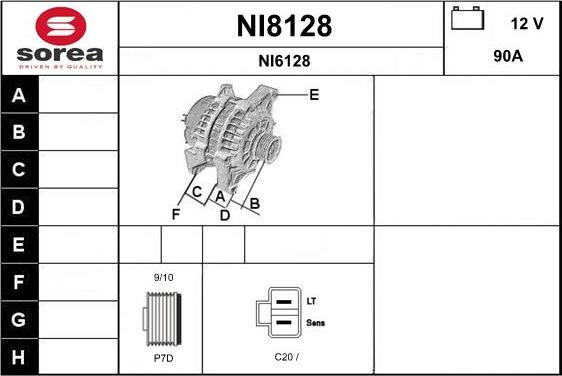 SNRA NI8128 - Alternator www.molydon.hr