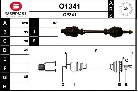 SNRA O1341 - Pogonska osovina www.molydon.hr