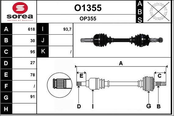 SNRA O1355 - Pogonska osovina www.molydon.hr